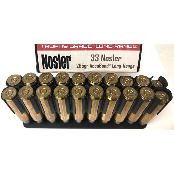 33 Nosler Brass x20 Casings