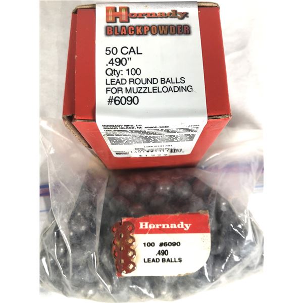 50 Caliber Hornady Lead Round Balls x200