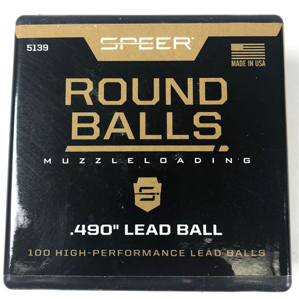 490 Lead Round Balls SPEER - x100
