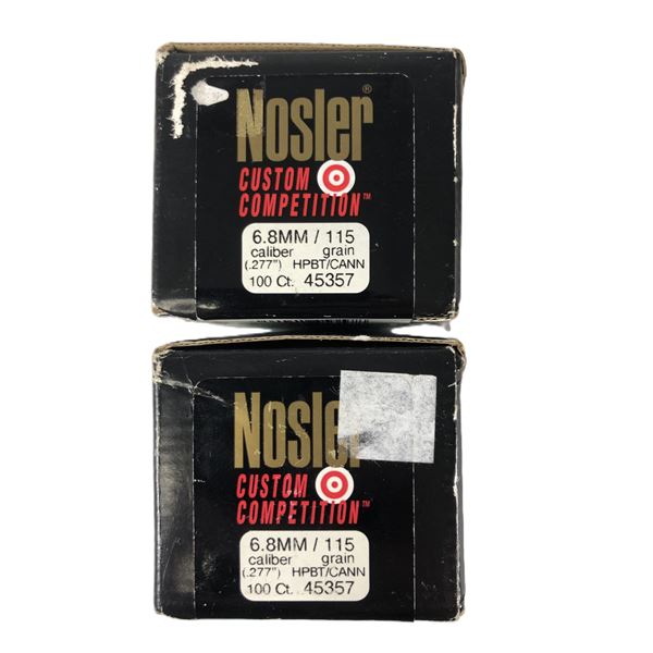 6.8 MM Bullets NOSLER x200 - 115 Grain