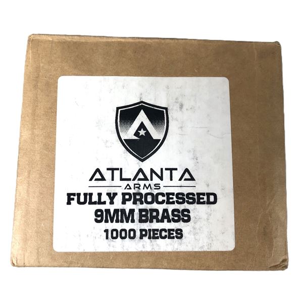 Atlanta 9MM Primed & Processed BRASS x1000