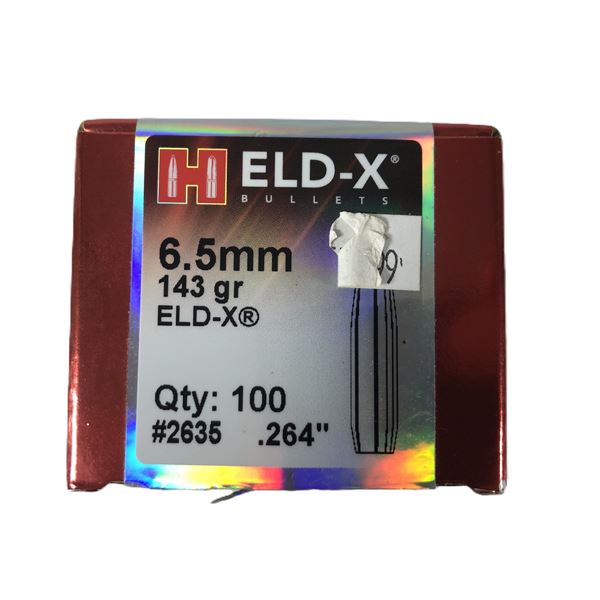 6.5MM Hornady Bullets x65 - 143 Grain