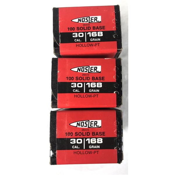 30 CAL Nosler Bullets x300 - 168 Gr HP-PT