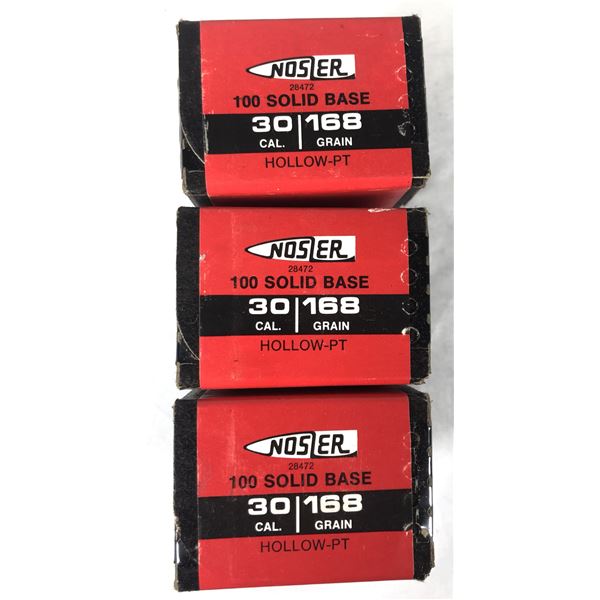 30 CAL Nosler Bullets x300 - 168 Gr HP-PT