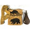 Image 1 : Possibles Leather Bag With Flask