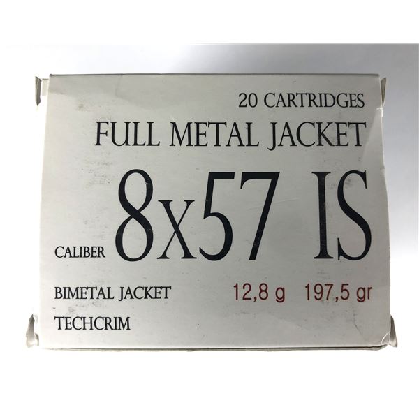 8 x 57 IS FMJ - 20 Rounds NIB
