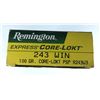 Image 1 : 243 WIN Remington 100 Grain PSP - 20 Rds NIB