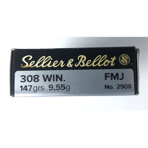 308 WIN S&B 147 Grain - 20 Rds NIB