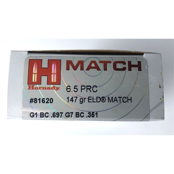 6.5 PRC Hornady Match - 147 Grain 20 Rds NIB