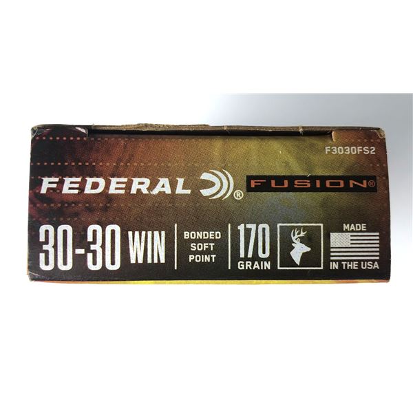 30-30 WIN Federal Fusion - 170 Grain 20 Rds NIB