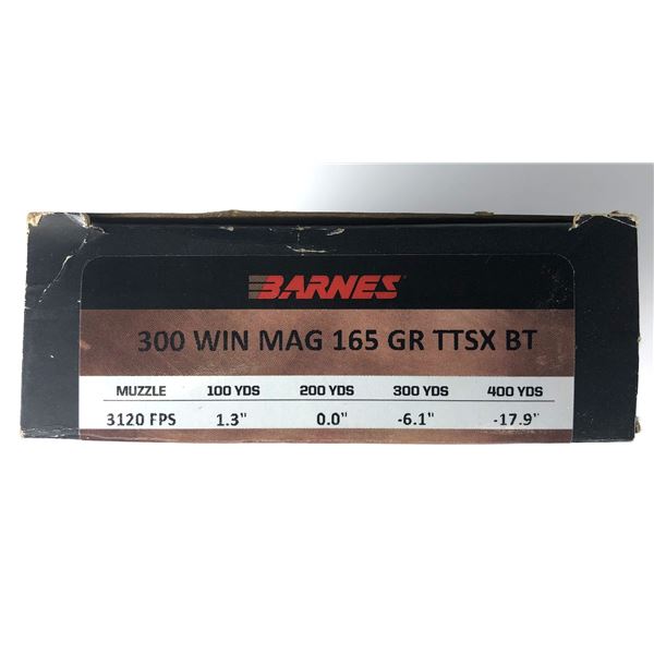 300 WIN Mag Barnes - 165 Grain 20 Rds NIB