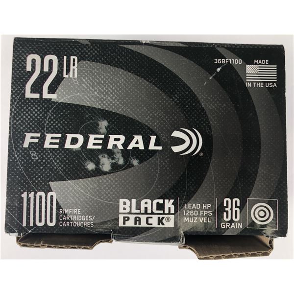 22 LR Federal 36 Grain - 1000 Rounds