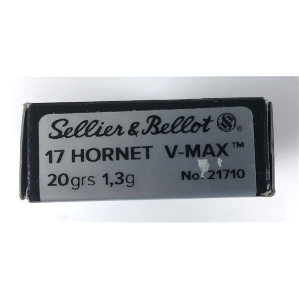 17 Hornet V-Max S&B - 20 Grains NIB