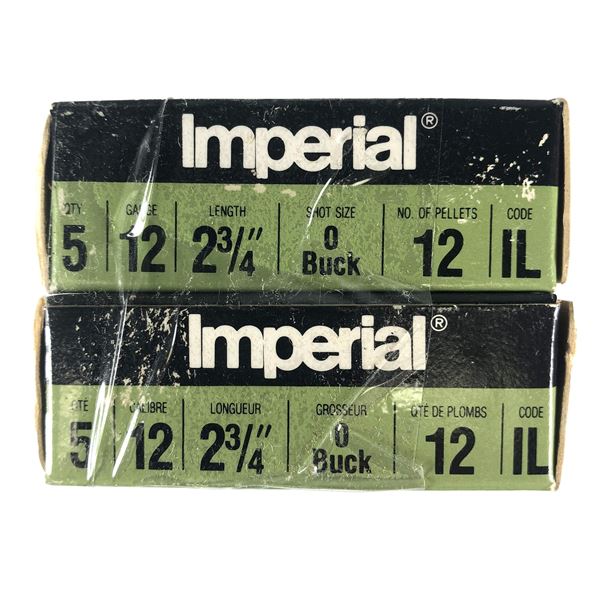 12 Gauge Imperial BUCKSHOT Lot x10 Shells