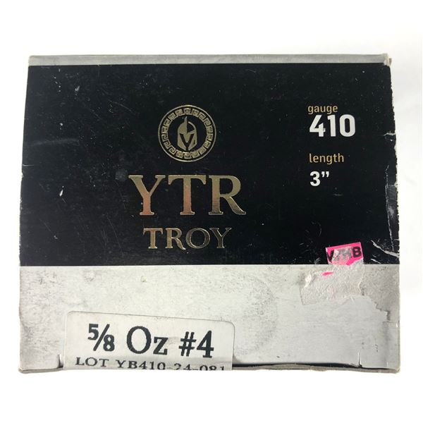 410 Gauge YTR Troy 3 INCH - 25 Shells NIB