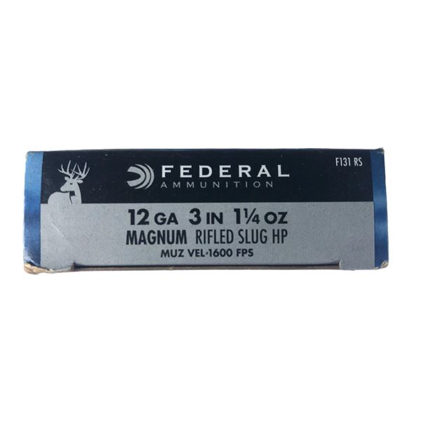12 Gauge 3 INCH Magnum Rifled SLUGS x5 Shells NIB