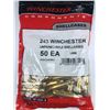 Image 1 : 243 Winchester BRASS x50 - NEW