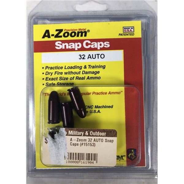 32 Auto Snap Caps x5 - NEW