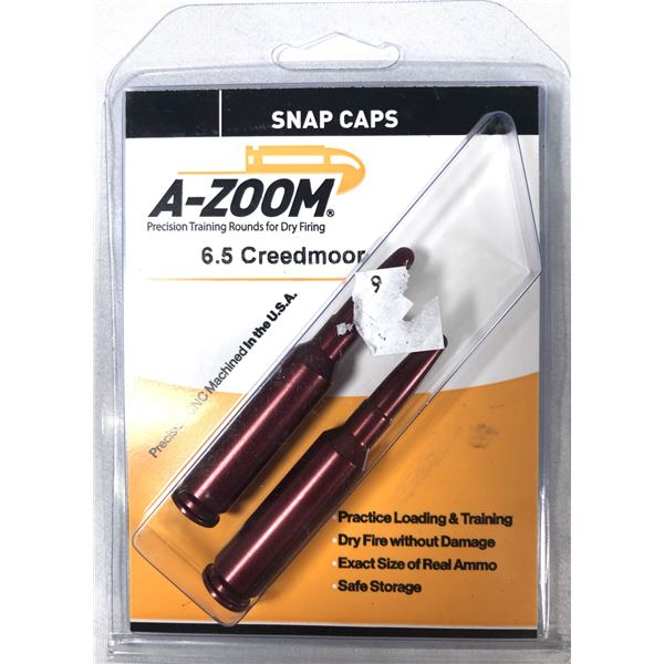 6.5 Creedmoor Snap Caps x2 - NEW