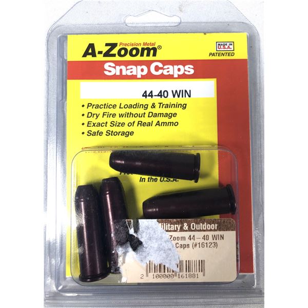 44-40 WIN Snap Caps x5 - NEW