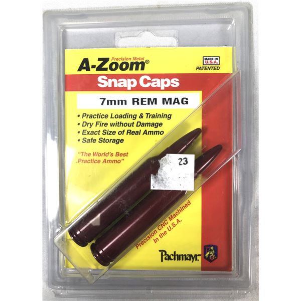 7MM Rem Mag Snap Caps x2 - NEW