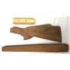 Image 2 : Firearm Wood Furniture LOT x3 - Stocks Rear & Lower, Enfield Cheek Riser