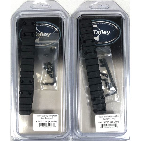 Talley Browning X-Bolt Rails x2 - Super Short Bases