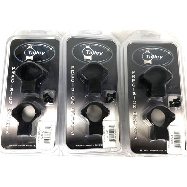 Talley 1 Inch Kimber 8400 Medium Scope Rings x3 Pairs - NEW