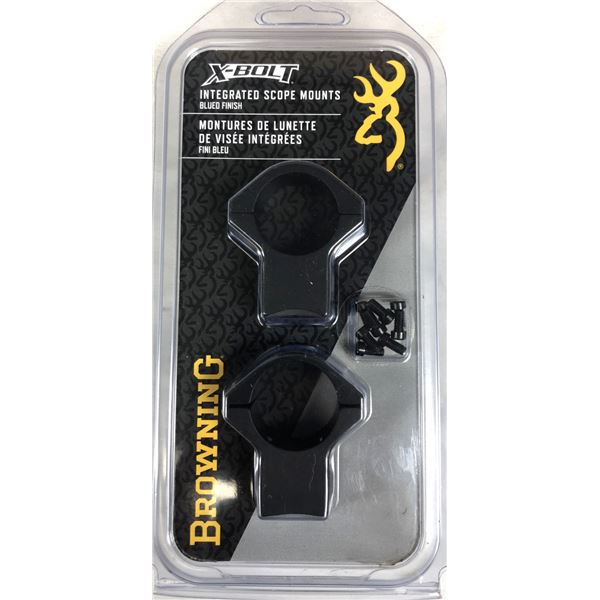 Browning X-Bolt Matte High 1 Inch Scope Rings - NEW