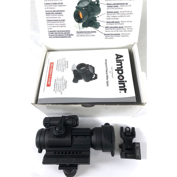 Aimpoint Patrol Rifle Red Dot Optic Sight - w/Battle Front Sight