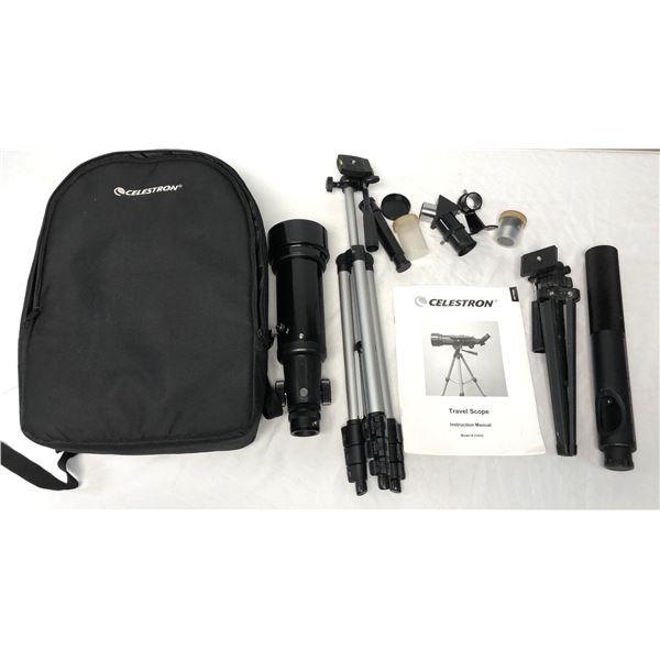 Celestron Travel Telescope & Scope w/ Case & Tripod