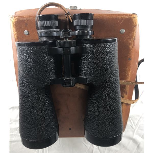 Carl Schulz 20x60 Aerolux Binoculars c/w Original Leather Case