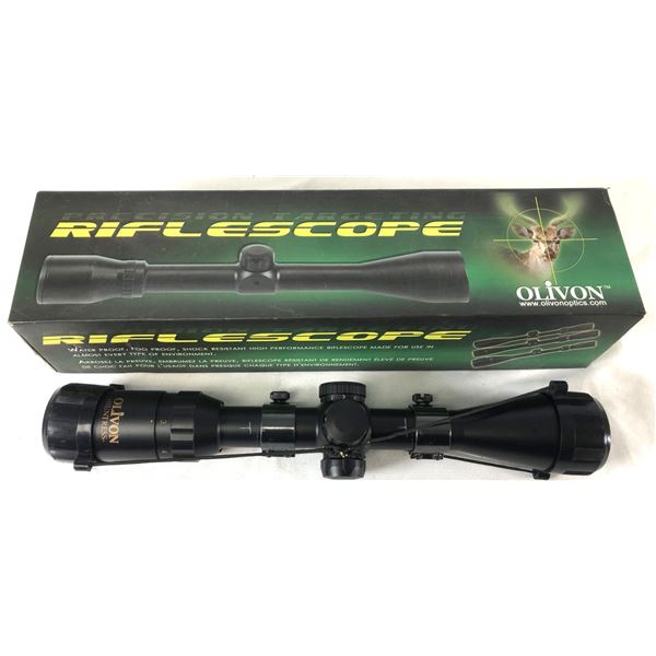Olivon Huntress 3-9x40 w/ Weaver Mounts - Crosshair