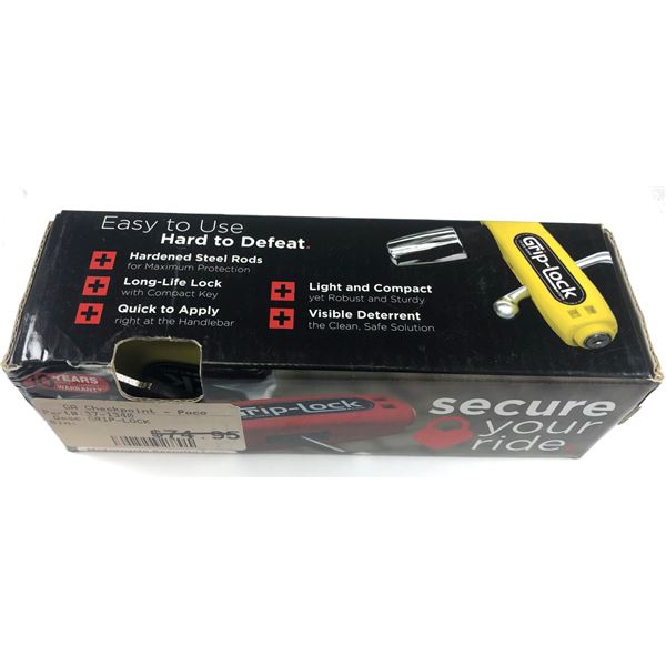 Grip Lock Bike Lock - NEW Yellow