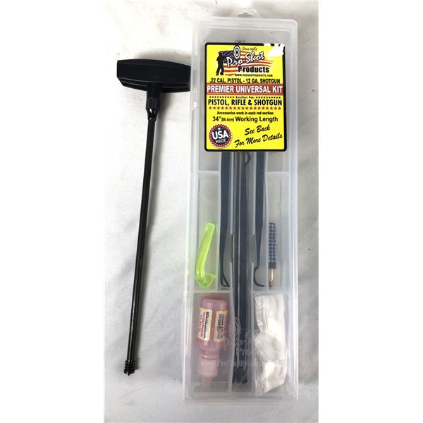Pro-Shot Gun Cleaning Kit 22 Cal to 12 Gauge - w/ Extra Rod