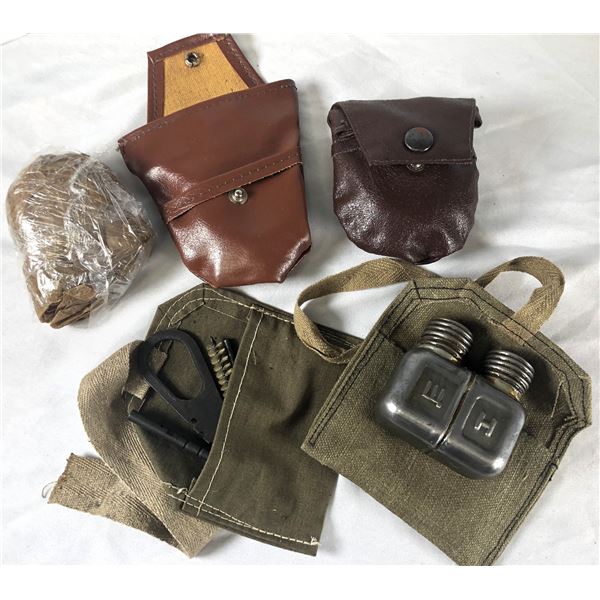 Russian Soviet Military Gun Cleaning Kits & Supplies LOT