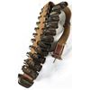 Image 2 : Leather Shotgun Shell Bandolier Belt w/ Metal Clips