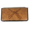 Image 1 : Tooled Leather Rifle Bifold Pouch