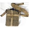 Image 1 : Vintage Metal Water Flask In Felt Pouch