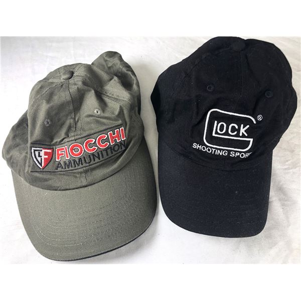 Glock & Fiocchi Baseball Caps x2