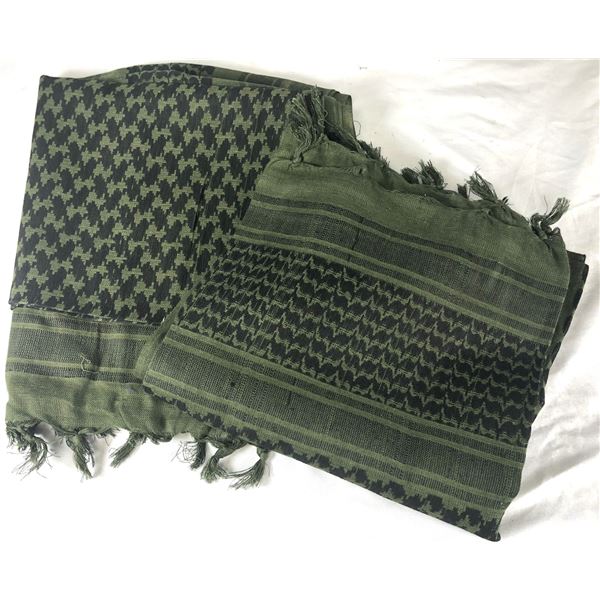 Olive Drab Green Shemagh x2 - NEW