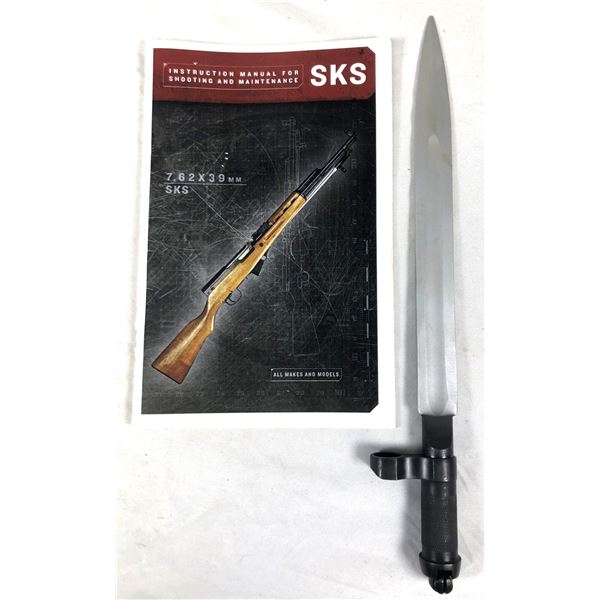 SKS Rifle Bayonet With Rifle Manual