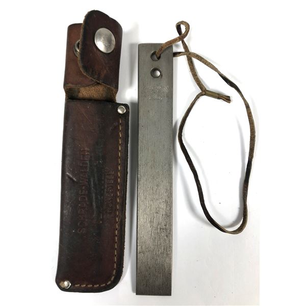 Schrade Walden Honesteel Sharpening Stone w/ Sheath
