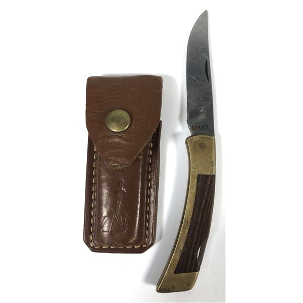 Gerber 97223 Folding Knife - w/ Sheath
