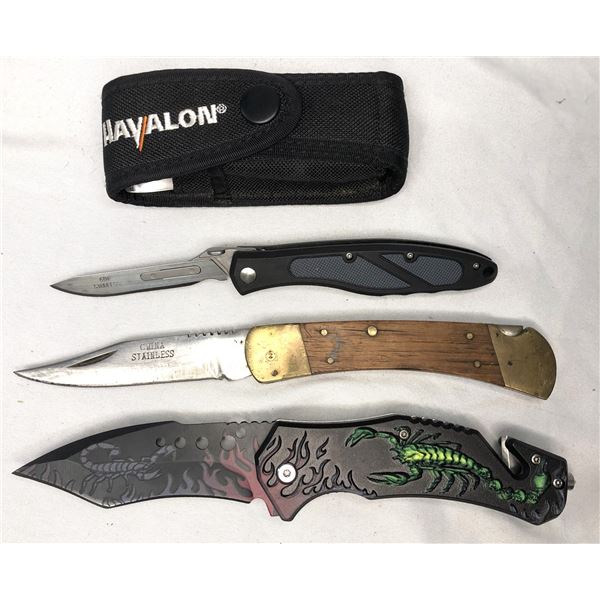 Folding Knife LOT x3
