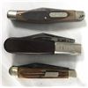 Image 3 : x3 Vintage Folding Knives LOT - Old Timer, Barlow, Gescut