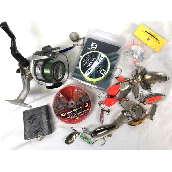 Fishing Supplies LOT - Lures, Reel & More