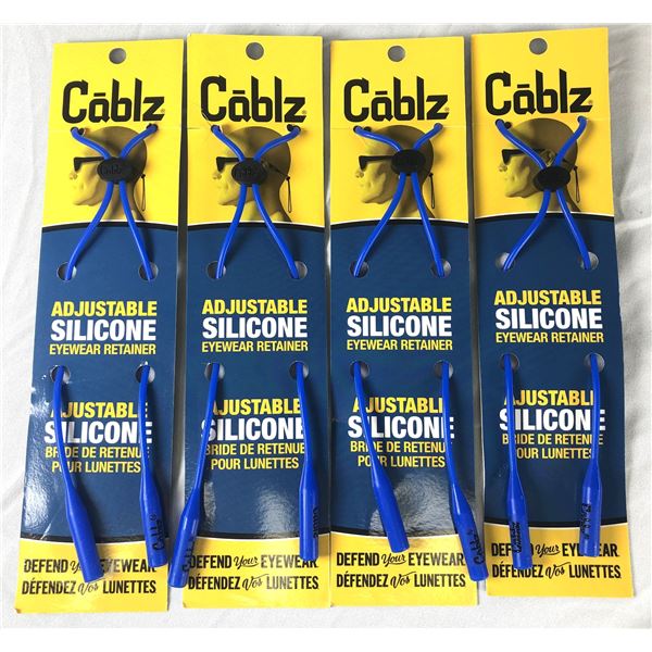 Cablz BLUE Eyewear Retainers x4 - NEW