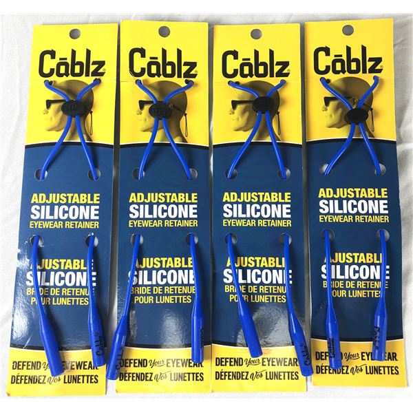 Cablz BLUE Eyewear Retainers x4 - NEW