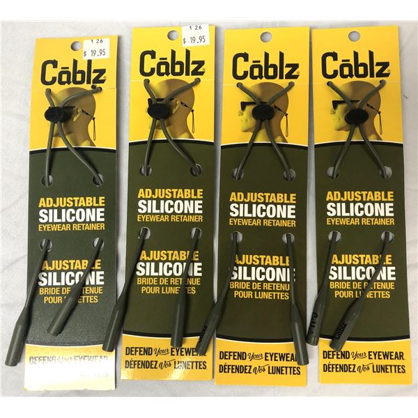 Cablz OLIVE DRAB Eyewear Retainers x4 - NEW